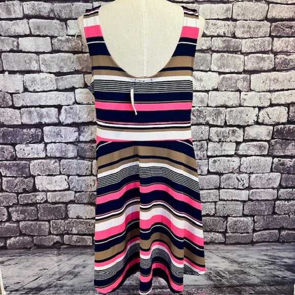 Derek Heart NWT Multicolored Tank Style Dress Size 2X - Picture 6 of 10